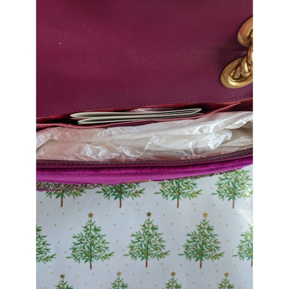 Gucci Velvet Matelasse Embroidered Mini GG Marmont - Picture 5 of 11